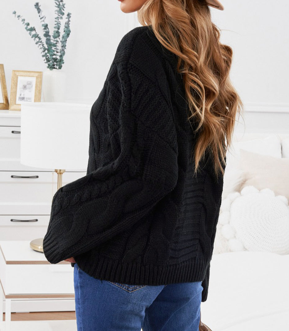 Black Cable Knit sweater