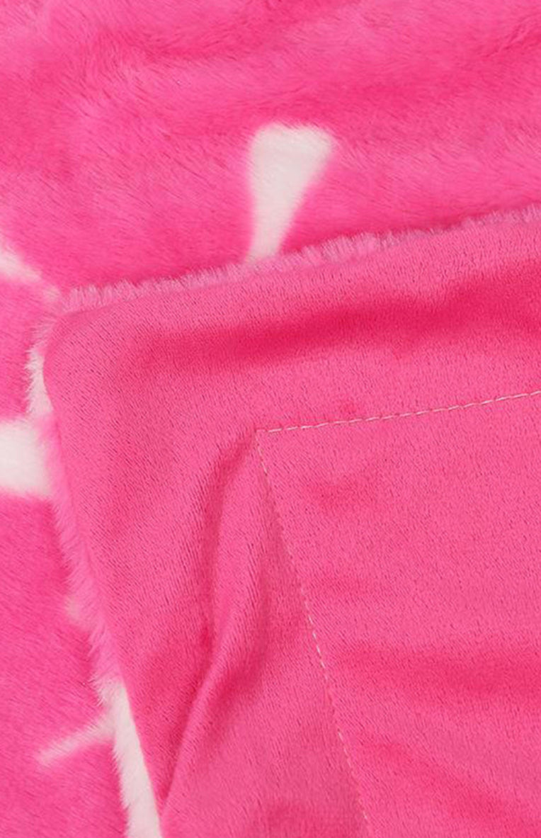 Pink & White TRAVEL/BABY blanket